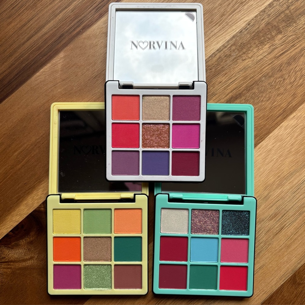 Norvina Palettes 1, 2, and 3